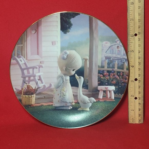 Precious Moments Decorative Plate Make A Joyful Noise Hamilton Collection 1993 - Picture 7 of 12